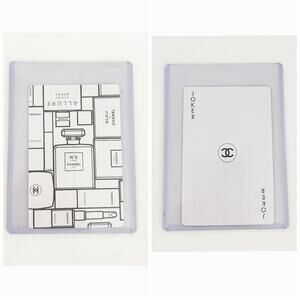 CHANEL JOKER Black and White Playing Card with Sleeve Collector's Item